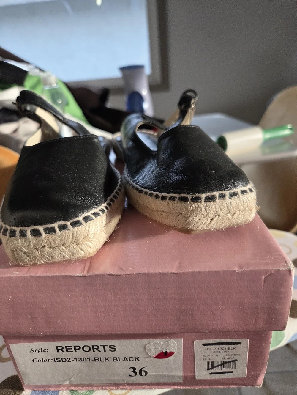 Intentionally Blank Reports Espadrille Sandals NEW Sz 36 - Picture 7 of 9